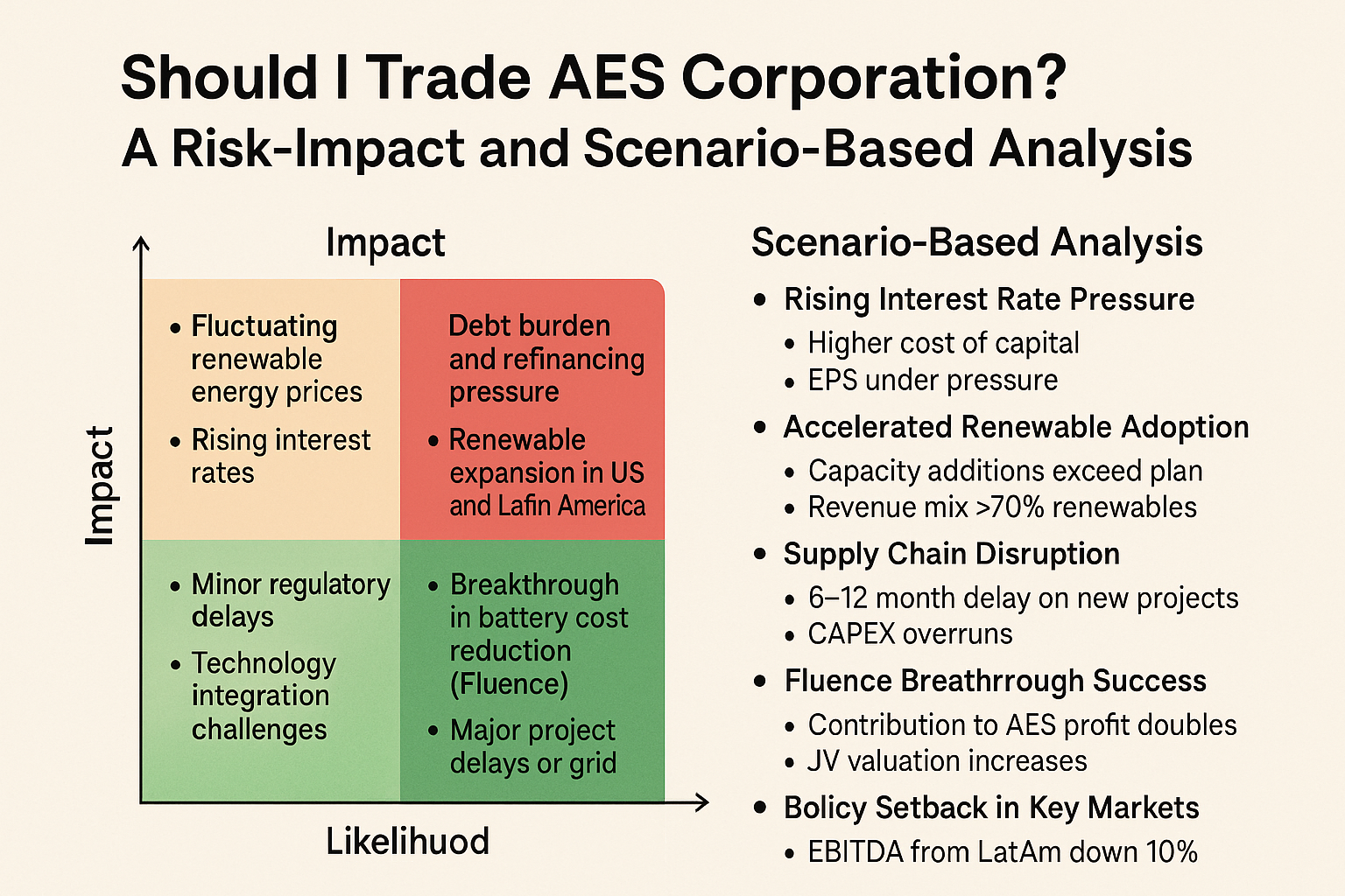 Should I trade AES Corporation or AES? A Risk-Impact and Scenario-Based Analysis