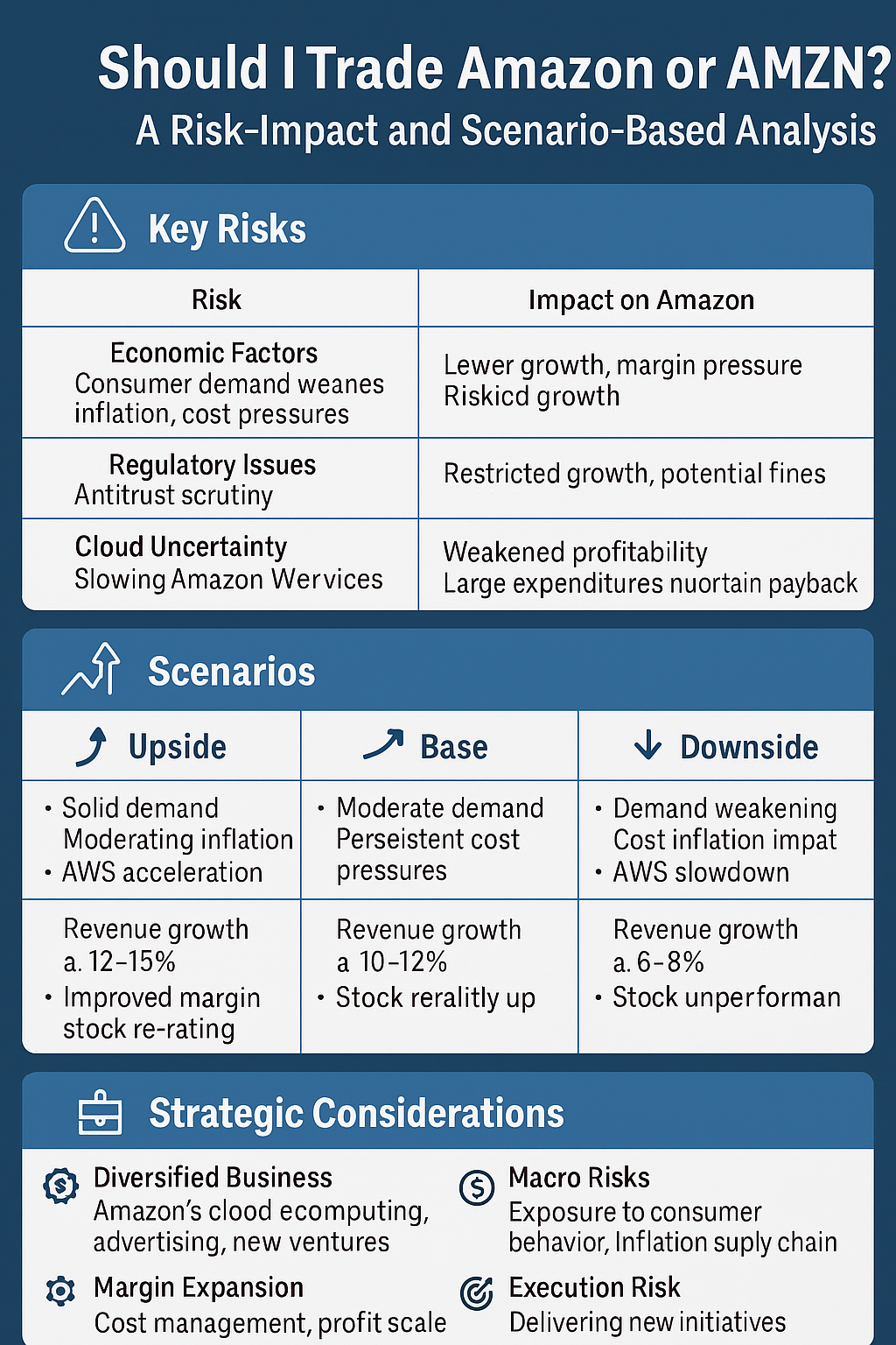 Should I trade Amazon or AMZN? A Risk-Impact and Scenario-Based Analysis