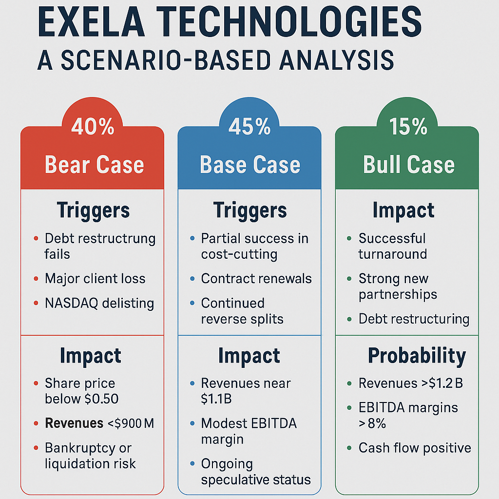 Should I trade Exela Technologies or XELA? A Risk-Impact and Scenario-Based Analysis