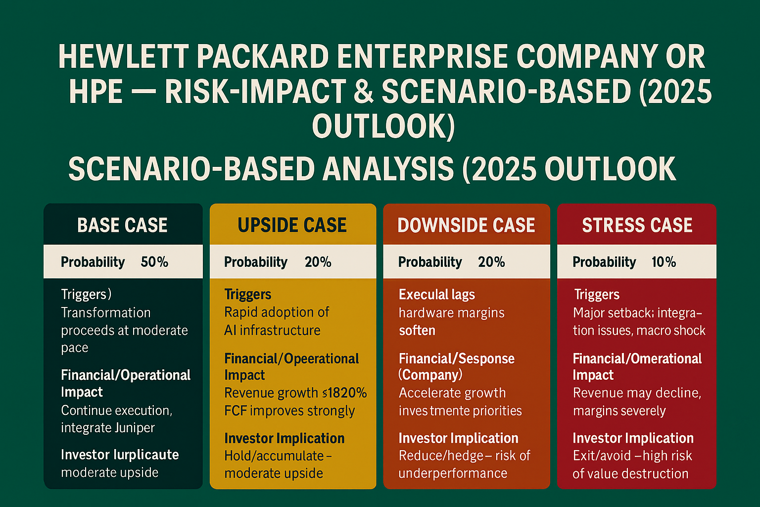 Should I trade Hewlett Packard Enterprise Company or HPE? A Risk-Impact and Scenario-Based Analysis